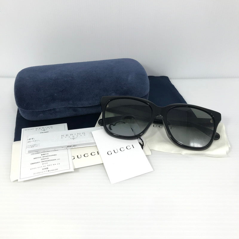 【中古品】【メンズ】 GUCCI グッチ SUNGLASSES GG0800SA サングラス アイウェア アクセサリー 183-250315-hi-15-tag サイズ：56ロ16 145 カラー：ブラック 万代Net店