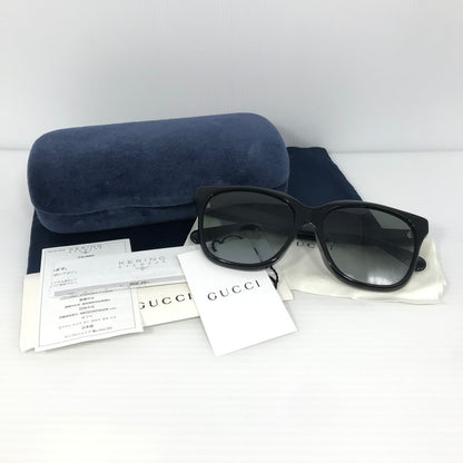 【中古品】【メンズ】 GUCCI グッチ SUNGLASSES GG0800SA サングラス アイウェア アクセサリー 183-250315-hi-15-tag サイズ：56ロ16 145 カラー：ブラック 万代Net店