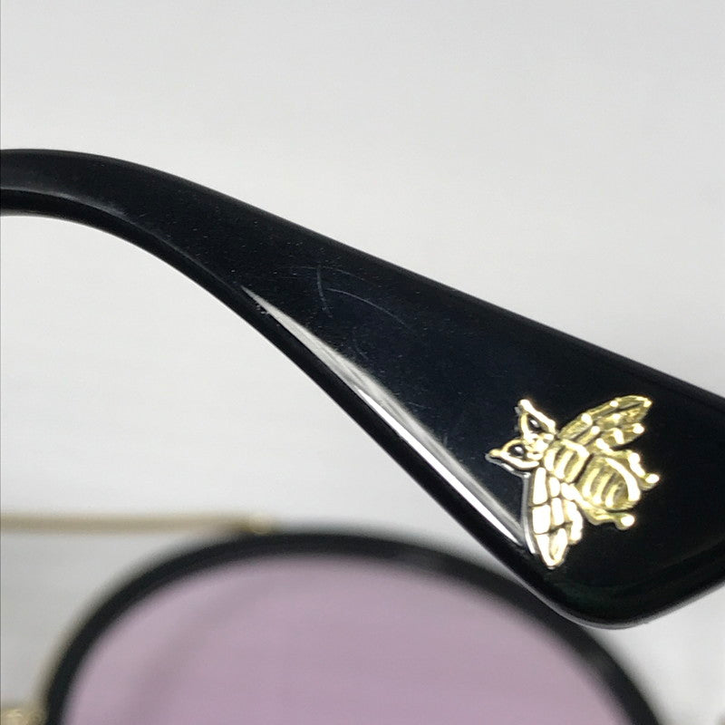 【中古品】【メンズ】 GUCCI グッチ SUNGLASSES GG0061S ラウンドデザイン サングラス アイウェア アクセサリー 183-250315-hi-14-tag サイズ：56ロ22 140 カラー：パープル/ブラック 万代Net店