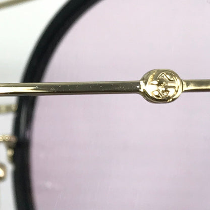 【中古品】【メンズ】 GUCCI グッチ SUNGLASSES GG0061S ラウンドデザイン サングラス アイウェア アクセサリー 183-250315-hi-14-tag サイズ：56ロ22 140 カラー：パープル/ブラック 万代Net店