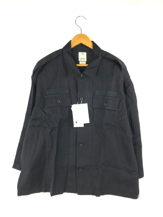 【中古品】【メンズ】 VISVIM ビズビム CANAAN L/S SHIRT 0124105011024 カナン ロングスリーブ シャツ 長袖 トップス 142-250328-yk-03-tag サイズ：4 カラー：ブラック 万代Net店