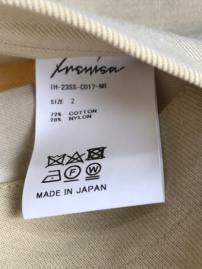 【中古品】【メンズ】 IRENISA イレニサ REVERSIBLE BAL COLLAR HALF COAT IH-23SS-C017-NR リバーシブルバルカラーハーフコート ライトアウター 140-250320-hi-04-tag サイズ：2 カラー：SMOKE YELLOW 万代Net店