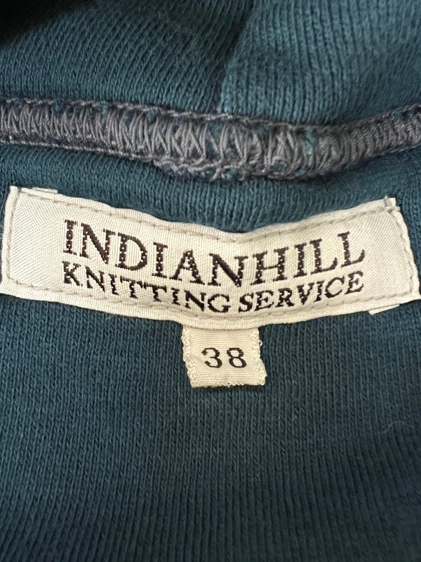 【中古品】【メンズ】 INDIAN HILL KNITTING SERVICE インディアン ヒル ニッティング サービス 23AW DOUBLE-FACE HOODIE ダブルフェイスフーディー トップス プルオーバーパーカー 142-260710-kk-06-hon サイズ：38 カラー：INK BLUE 万代Net店