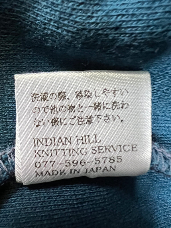 【中古品】【メンズ】 INDIAN HILL KNITTING SERVICE インディアン ヒル ニッティング サービス 23AW DOUBLE-FACE HOODIE ダブルフェイスフーディー トップス プルオーバーパーカー 142-260710-kk-06-hon サイズ：38 カラー：INK BLUE 万代Net店