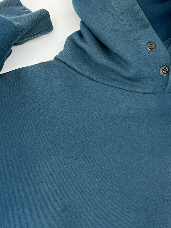 【中古品】【メンズ】 INDIAN HILL KNITTING SERVICE インディアン ヒル ニッティング サービス 23AW DOUBLE-FACE HOODIE ダブルフェイスフーディー トップス プルオーバーパーカー 142-260710-kk-06-hon サイズ：38 カラー：INK BLUE 万代Net店