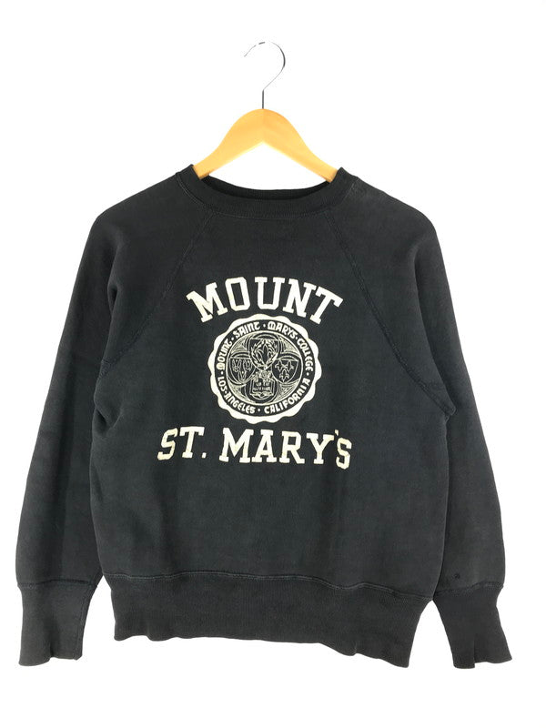 【現状渡し品】【メンズ】 UNKNOWN 60's VINTAGE CREWNECK PRINT SWEATSHIRTS 60年代 ヴィンテージ クルーネック プリント スウェット トレーナー トップス 146-250404-yk-07-tag サイズ：表記なし カラー：ブラック系 万代Net店