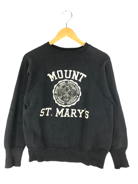 【現状渡し品】【メンズ】 UNKNOWN 60's VINTAGE CREWNECK PRINT SWEATSHIRTS 60年代 ヴィンテージ クルーネック プリント スウェット トレーナー トップス 146-250404-yk-07-tag サイズ：表記なし カラー：ブラック系 万代Net店