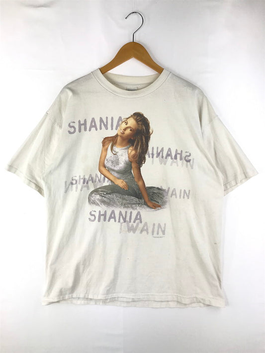 【現状渡し品】【メンズ】 POLYGRAMポリガレージ 90'S SHANIA TWAIN S S TEE シャナイア トゥエイン ショートスリーブティ 半袖Tシャツ トップス 146-250325-ss-09-tag サイズ：XL カラー：オフホワイト 万代Net店