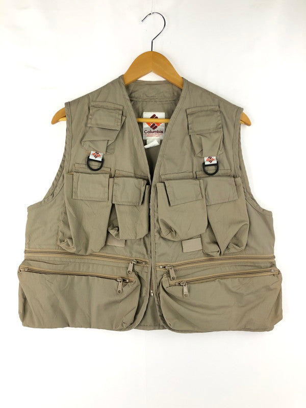 【現状渡し品】【メンズ】 Columbia コロンビア 80's VINTAGE PHOTOGRAPHER VEST 1168-269 80年代 ヴィンテージ フォトグラファーベスト アウトドア トップス 146-250321-yk-17-tag サイズ：M カラー：ベージュ 万代Net店