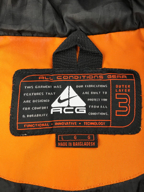 【現状渡し品】【メンズ】 NIKE ACG ナイキ エーシージー OUTER LAYER 3 ANORAK PARKA H8-YNG アノラックパーカー アウター 146-250323-hi-19-tag サイズ：L カラー：オレンジ 万代Net店