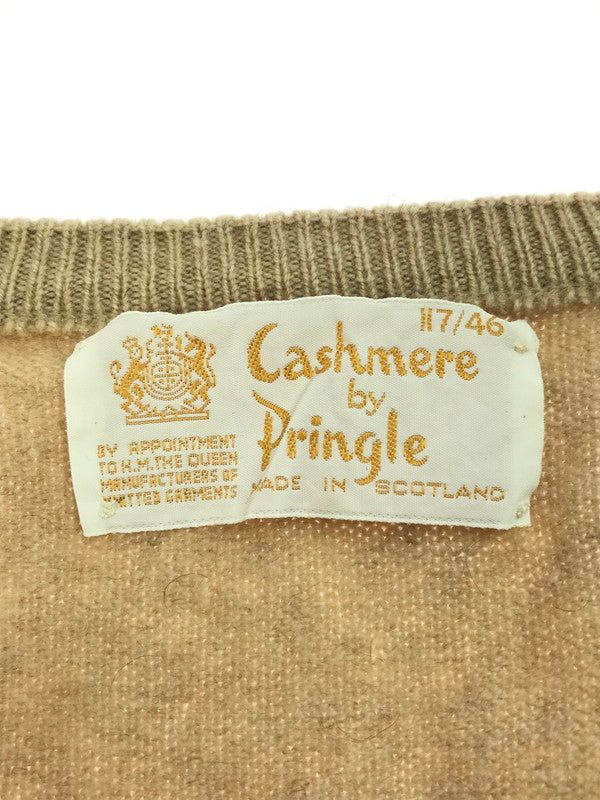 【中古品】【メンズ】 PRINGLE OF SCOTLAND プリングル オブ スコットランド Vネック セーター ニット トップス 146-250403-yk-24-tag サイズ：46 カラー：ベージュ 万代Net店