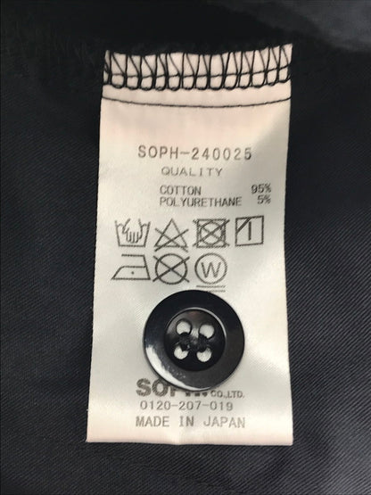 【中古品】【メンズ】 WIDE CROPPED PANTS SOPH-240025 ワイドクロップドパンツ ボトムス 153-250329-hi-13-tag サイズ：S カラー：ブラック 万代Net店