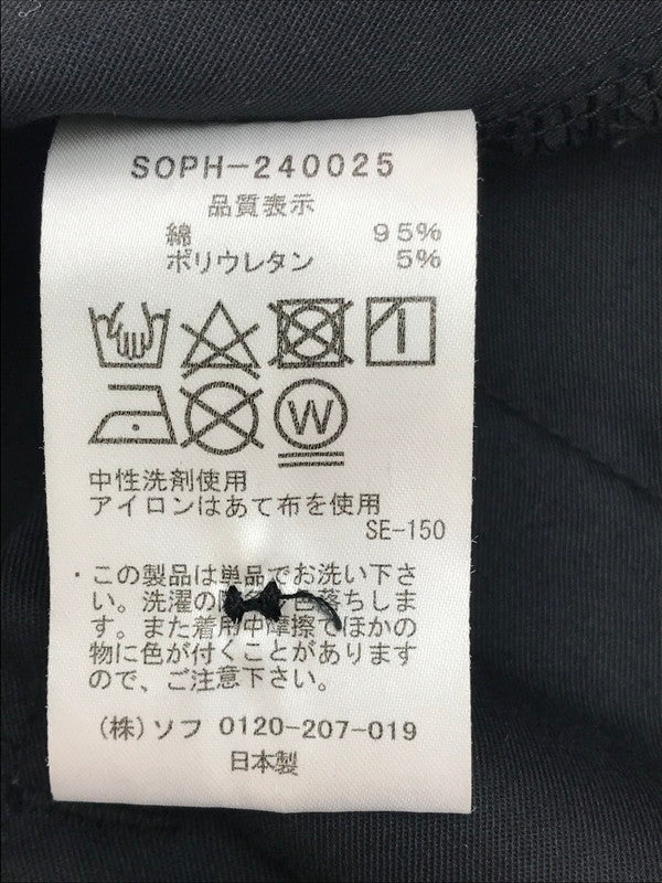 【中古品】【メンズ】 WIDE CROPPED PANTS SOPH-240025 ワイドクロップドパンツ ボトムス 153-250329-hi-13-tag サイズ：S カラー：ブラック 万代Net店