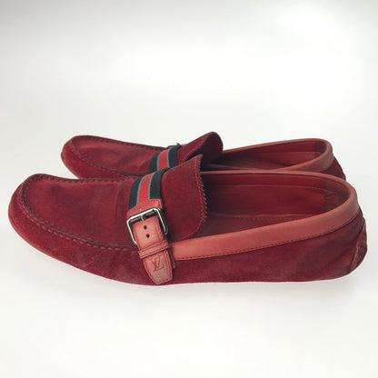 【中古品】【メンズ】 SUEDE LOAFERS スエードローファー ドライビングシューズ 靴 179-250403-yk-09-tag カラー：レッド 万代Net店