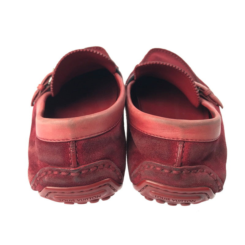 【中古品】【メンズ】 SUEDE LOAFERS スエードローファー ドライビングシューズ 靴 179-250403-yk-09-tag カラー：レッド 万代Net店