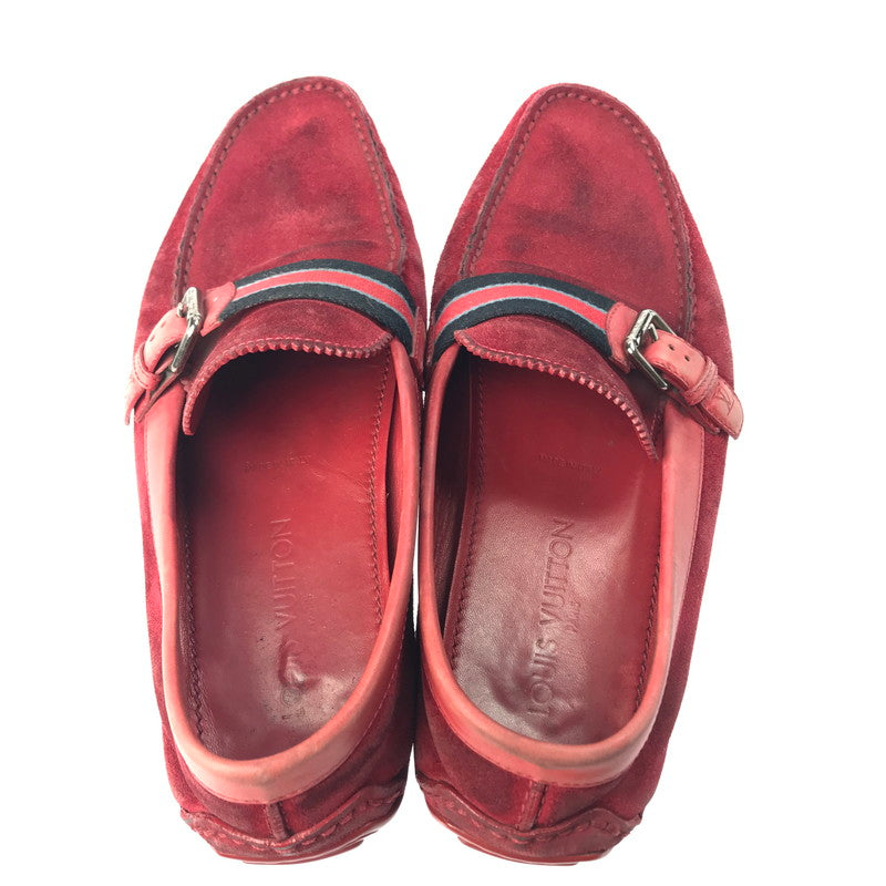 【中古品】【メンズ】 SUEDE LOAFERS スエードローファー ドライビングシューズ 靴 179-250403-yk-09-tag カラー：レッド 万代Net店