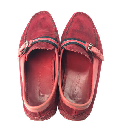 【中古品】【メンズ】 SUEDE LOAFERS スエードローファー ドライビングシューズ 靴 179-250403-yk-09-tag カラー：レッド 万代Net店