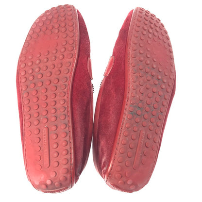 【中古品】【メンズ】 SUEDE LOAFERS スエードローファー ドライビングシューズ 靴 179-250403-yk-09-tag カラー：レッド 万代Net店