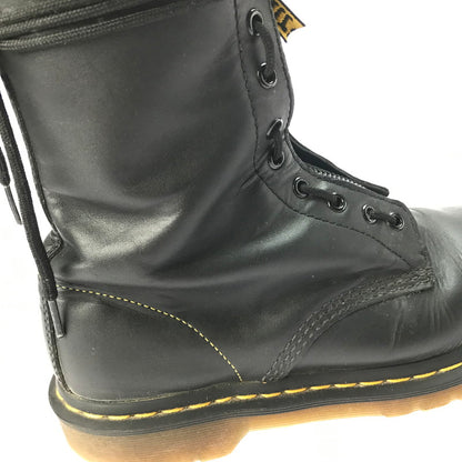 【中古品】【メンズ】 Dr.Martens ドクターマーチン × YOHJI YAMAMOTO ヨウジヤマモト 別注 コラボ FRONT ZIP 10EYE BOOT フロントジップ 10ホールブーツ 靴 164-250404-yk-19-tag サイズ：EU43 カラー：ブラック 万代Net店