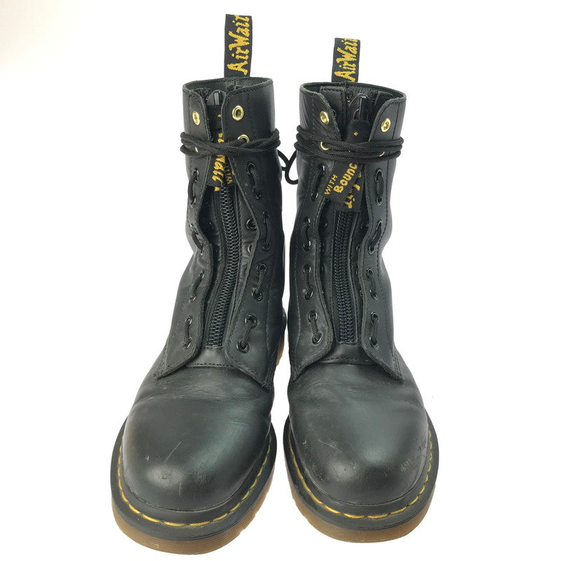 【中古品】【メンズ】 Dr.Martens ドクターマーチン × YOHJI YAMAMOTO ヨウジヤマモト 別注 コラボ FRONT ZIP 10EYE BOOT フロントジップ 10ホールブーツ 靴 164-250404-yk-19-tag サイズ：EU43 カラー：ブラック 万代Net店