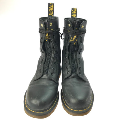 【中古品】【メンズ】 Dr.Martens ドクターマーチン × YOHJI YAMAMOTO ヨウジヤマモト 別注 コラボ FRONT ZIP 10EYE BOOT フロントジップ 10ホールブーツ 靴 164-250404-yk-19-tag サイズ：EU43 カラー：ブラック 万代Net店