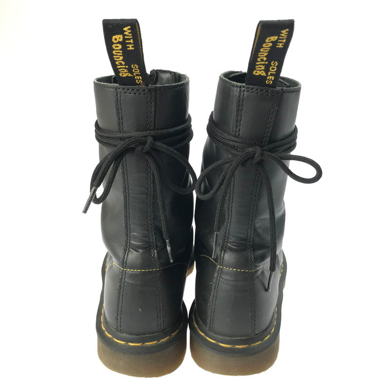 【中古品】【メンズ】 Dr.Martens ドクターマーチン × YOHJI YAMAMOTO ヨウジヤマモト 別注 コラボ FRONT ZIP 10EYE BOOT フロントジップ 10ホールブーツ 靴 164-250404-yk-19-tag サイズ：EU43 カラー：ブラック 万代Net店