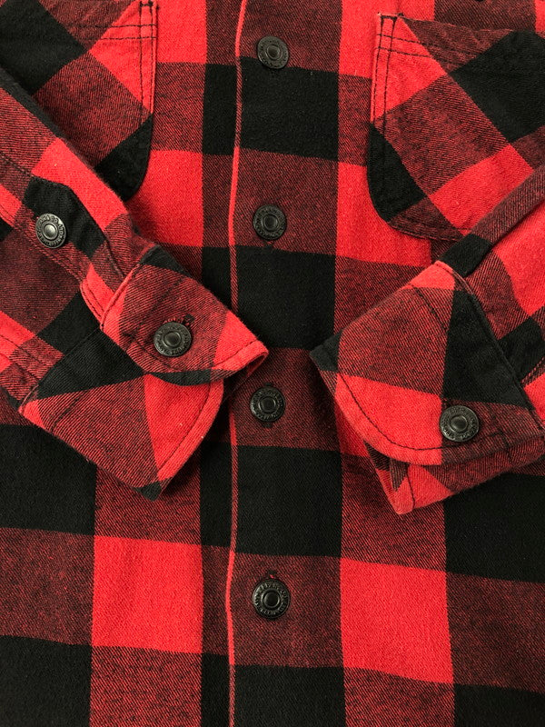 【現状渡し品】【メンズ】 TMT ティーエムティー × THE ROLLING STONES ザ ローリング ストーンズ CHECK SHIRTS TSH-F21SP03 チェックシャツ 長袖シャツ 140-260518-na-16-tagh サイズ：S カラー：レッド系 万代Net店