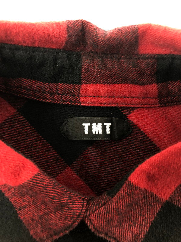 【現状渡し品】【メンズ】 TMT ティーエムティー × THE ROLLING STONES ザ ローリング ストーンズ CHECK SHIRTS TSH-F21SP03 チェックシャツ 長袖シャツ 140-260518-na-16-tagh サイズ：S カラー：レッド系 万代Net店
