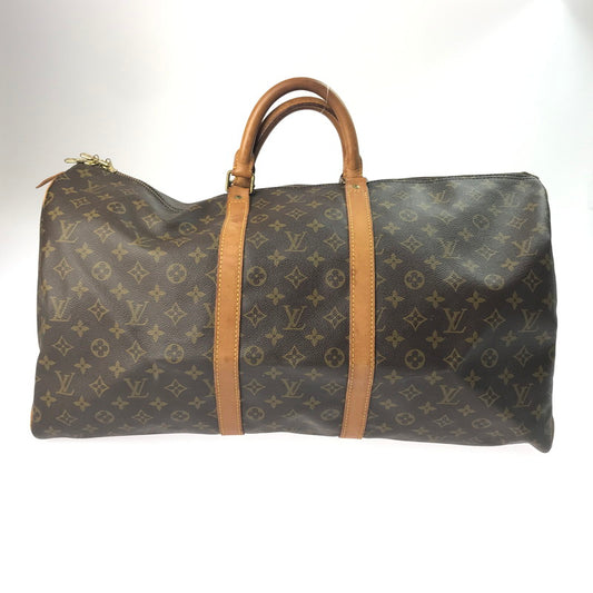 【中古品】【レディース】 LOUIS VUITTON ルイ・ヴィトン モノグラム キーポル 55 M41424 トラベルバッグ ボストンバッグ カバン 179-250403-yk-06-tag カラー：ブラウン 万代Net店