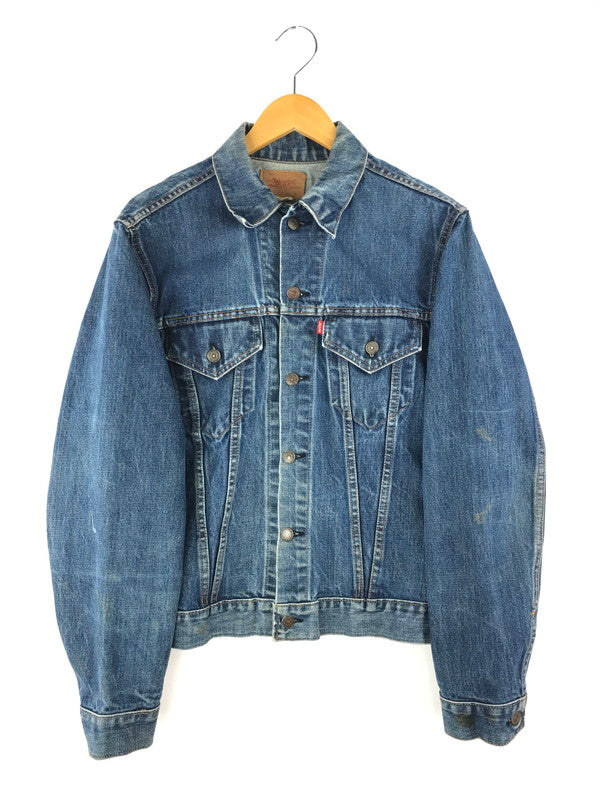 【現状渡し品】【メンズ】 Levi's リーバイス 70's 70505 4th DENIM TRACKER JACKET 70年代 デニム トラッカージャケット Gジャン ボタン裏526 布ケアタグ small e モデル ライトアウター 146-250329-hi-07-tag サイズ：なし カラー：ライトインディゴ 万代Net店