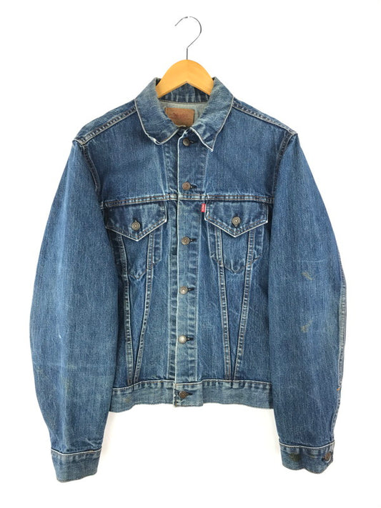 【現状渡し品】【メンズ】 Levi's リーバイス 70's 70505 4th DENIM TRACKER JACKET 70年代 デニム トラッカージャケット Gジャン ボタン裏526 布ケアタグ small e モデル ライトアウター 146-250329-hi-07-tag サイズ：なし カラー：ライトインディゴ 万代Net店