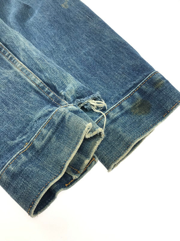 【現状渡し品】【メンズ】 Levi's リーバイス 70's 70505 4th DENIM TRACKER JACKET 70年代 デニム トラッカージャケット Gジャン ボタン裏526 布ケアタグ small e モデル ライトアウター 146-250329-hi-07-tag サイズ：なし カラー：ライトインディゴ 万代Net店