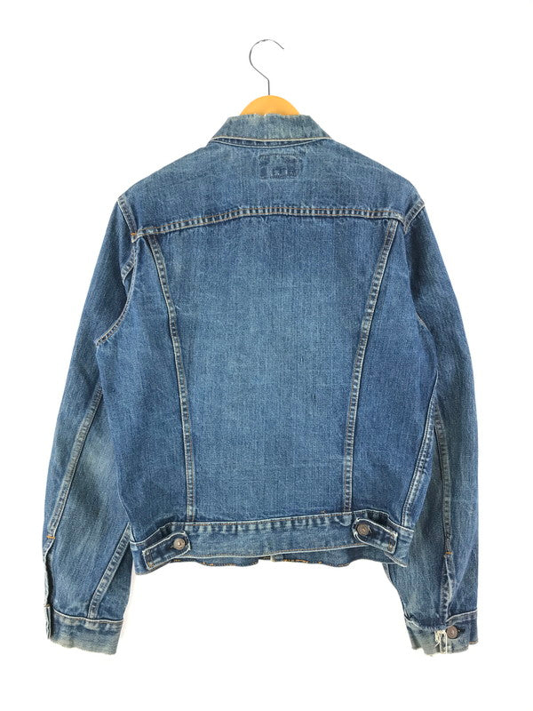 【現状渡し品】【メンズ】 Levi's リーバイス 70's 70505 4th DENIM TRACKER JACKET 70年代 デニム トラッカージャケット Gジャン ボタン裏526 布ケアタグ small e モデル ライトアウター 146-250329-hi-07-tag サイズ：なし カラー：ライトインディゴ 万代Net店