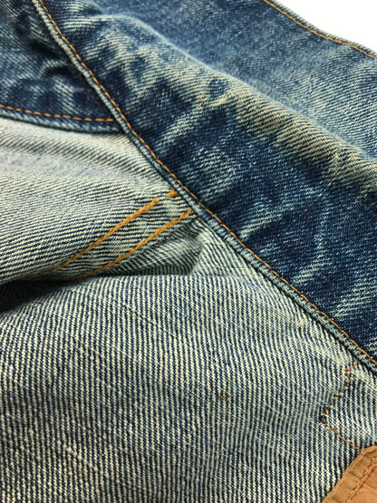 【現状渡し品】【メンズ】 Levi's リーバイス 70's 70505 4th DENIM TRACKER JACKET 70年代 デニム トラッカージャケット Gジャン ボタン裏526 布ケアタグ small e モデル ライトアウター 146-250329-hi-07-tag サイズ：なし カラー：ライトインディゴ 万代Net店