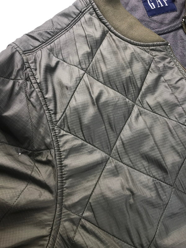 【現状渡し品】【メンズ】 OLD GAP オールドギャップ QUILTING JACKET キルティングジャケット　アウター 146-250403-ki-06-tag サイズ：L カラー：カーキ 万代Net店