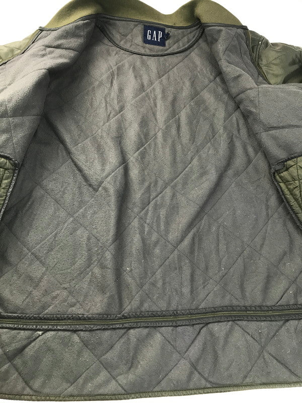 【現状渡し品】【メンズ】 OLD GAP オールドギャップ QUILTING JACKET キルティングジャケット　アウター 146-250403-ki-06-tag サイズ：L カラー：カーキ 万代Net店