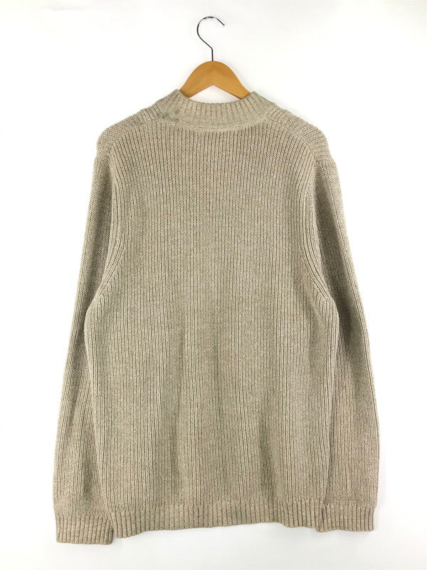 【中古品】【メンズ】 HENLEY NECK KNIT SWEATER ヘンリーネックニットセーター 144-250329-hi-02-tag サイズ：L カラー：ベージュ 万代Net店