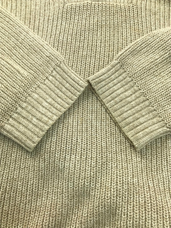 【中古品】【メンズ】 HENLEY NECK KNIT SWEATER ヘンリーネックニットセーター 144-250329-hi-02-tag サイズ：L カラー：ベージュ 万代Net店