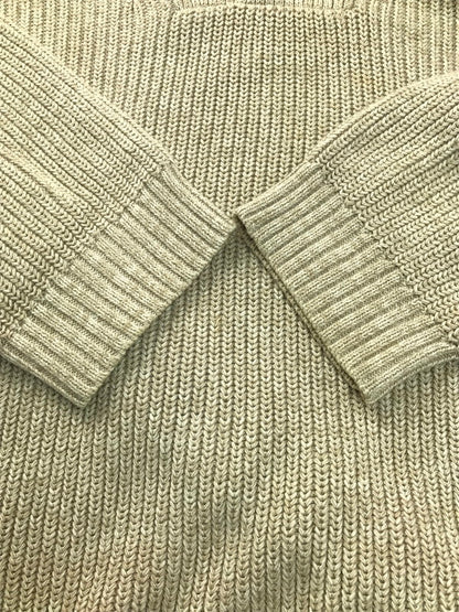 【中古品】【メンズ】 HENLEY NECK KNIT SWEATER ヘンリーネックニットセーター 144-250329-hi-02-tag サイズ：L カラー：ベージュ 万代Net店