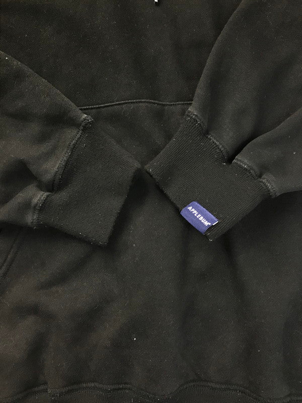 【中古品】【メンズ】 APPLEBUM アップルバム FLOWER LOGO SWEAT PARKA フラワーロゴ スウェットパーカー フーディー トップス 142-250403-ki-04-tag サイズ：L カラー：ブラック 万代Net店