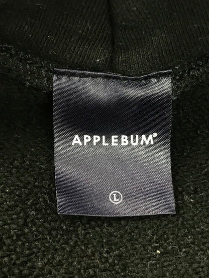 【中古品】【メンズ】 APPLEBUM アップルバム FLOWER LOGO SWEAT PARKA フラワーロゴ スウェットパーカー フーディー トップス 142-250403-ki-04-tag サイズ：L カラー：ブラック 万代Net店