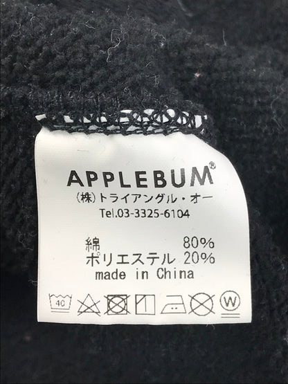 【中古品】【メンズ】 APPLEBUM アップルバム FLOWER LOGO SWEAT PARKA フラワーロゴ スウェットパーカー フーディー トップス 142-250403-ki-04-tag サイズ：L カラー：ブラック 万代Net店