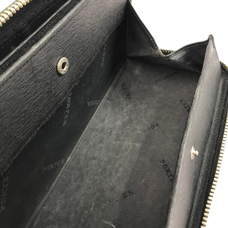 【中古品】【メンズ】 PORTER ポーター 吉田カバン CURRENT LONG WALLET 052-02214 カレント ロングウォレット 長財布 200-250403-yk-02-tag カラー：ブラック 万代Net店