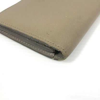 【現状渡し品】【レディース】 PELLE MORBIDA ペッレモルビダ バルカ レザーロングウォレット PMO-BA510 牛革 二つ折り 長財布 200-250404-yk-22-tag カラー：ベージュ 万代Net店