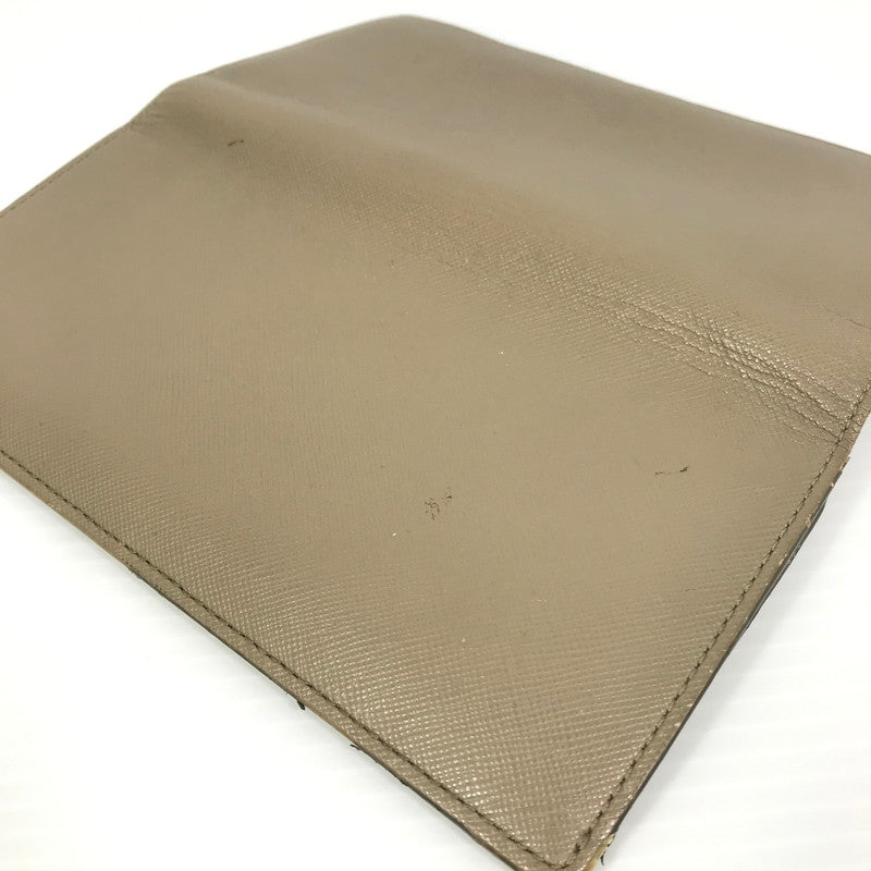【現状渡し品】【レディース】 PELLE MORBIDA ペッレモルビダ バルカ レザーロングウォレット PMO-BA510 牛革 二つ折り 長財布 200-250404-yk-22-tag カラー：ベージュ 万代Net店