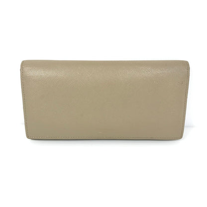 【現状渡し品】【レディース】 PELLE MORBIDA ペッレモルビダ バルカ レザーロングウォレット PMO-BA510 牛革 二つ折り 長財布 200-250404-yk-22-tag カラー：ベージュ 万代Net店