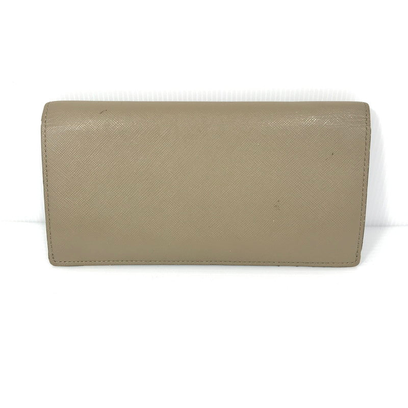 【現状渡し品】【レディース】 PELLE MORBIDA ペッレモルビダ バルカ レザーロングウォレット PMO-BA510 牛革 二つ折り 長財布 200-250404-yk-22-tag カラー：ベージュ 万代Net店