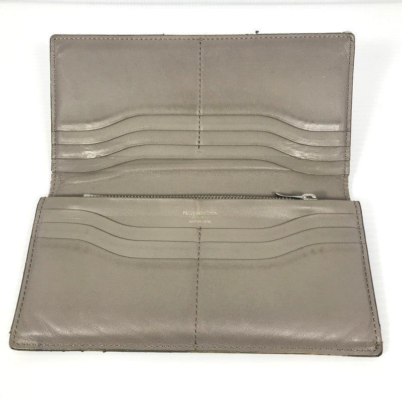 【現状渡し品】【レディース】 PELLE MORBIDA ペッレモルビダ バルカ レザーロングウォレット PMO-BA510 牛革 二つ折り 長財布 200-250404-yk-22-tag カラー：ベージュ 万代Net店