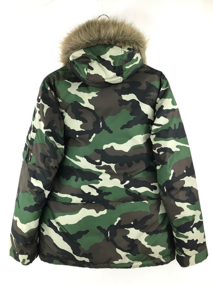 【中古品】【メンズ】 EVEREST DOWN JACKET FTC015AWJ02 エベレスト ダウンジャケット アウター 142-250403-yk-27-tag サイズ：M カラー：グリーン/カモ 万代Net店