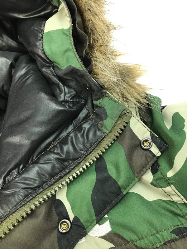【中古品】【メンズ】 EVEREST DOWN JACKET FTC015AWJ02 エベレスト ダウンジャケット アウター 142-250403-yk-27-tag サイズ：M カラー：グリーン/カモ 万代Net店